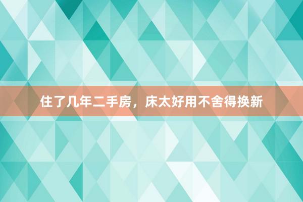 住了几年二手房，床太好用不舍得换新